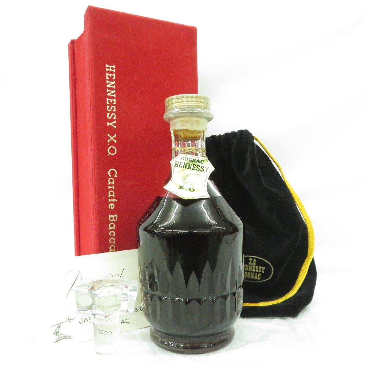 カラフェ バカラボトル XO ヘネシー 700ml クリスタル ブランデー 