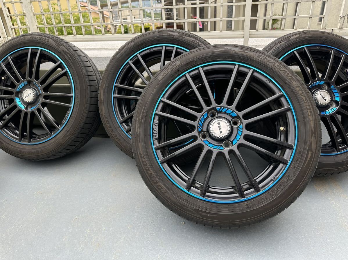 PIAA MOTORISMO TS-8 15インチ5.5J 限定ブラック＆ブルークリア 