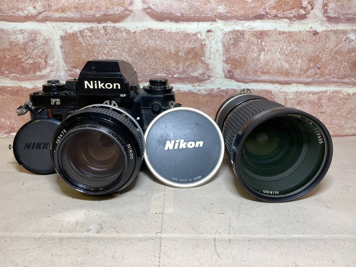 ☆カメラ Nikon ニコン F3 HP レンズ 25mm~50mm 1:4 55mm 1:1.2 動作