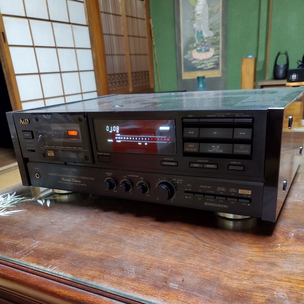 A&D GX-R3500 取説・リモコン付き ジャンク カセットデッキ A&D