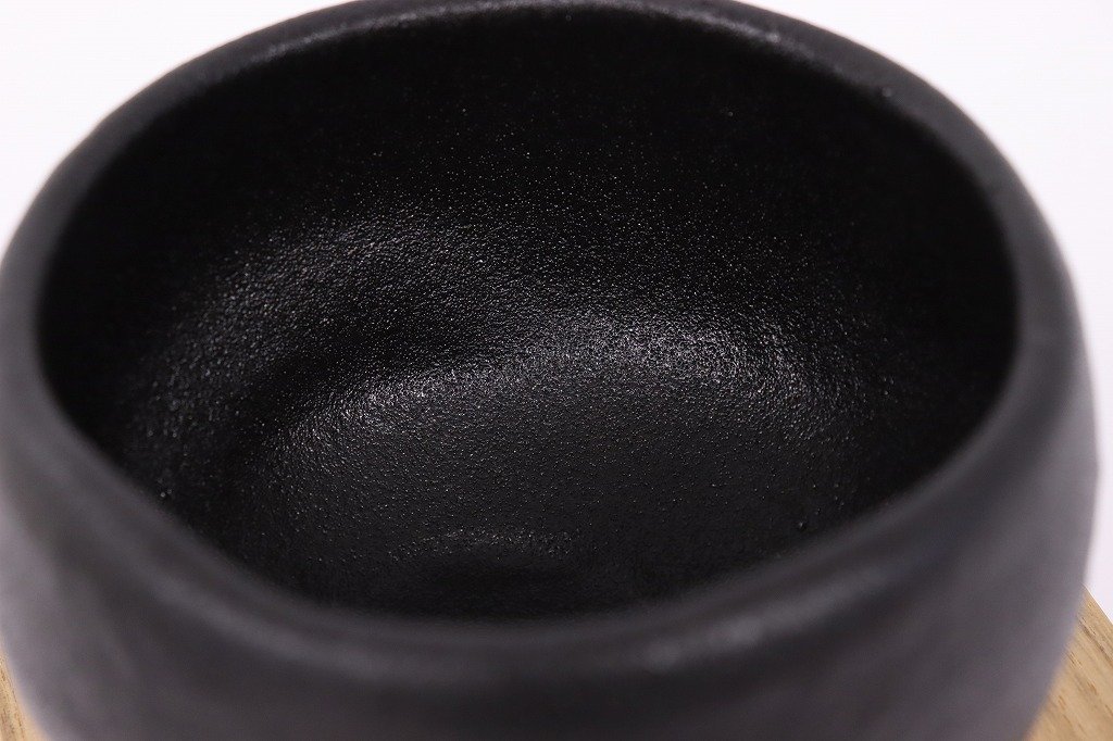 1円～◆おたからや◆sh657　紀州焼　葵窯　寒川栖豊　那智黒茶碗　茶道具 - 紀州焼 「寒川栖豊」の落札相場・落札価格 寒川栖豊 葵窯造 二代