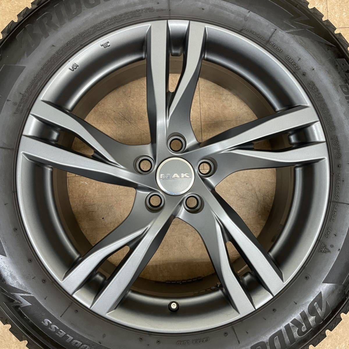 美品！MAK ストックホルム 18インチ 7.5J +50 PCD108 5H ブリヂストン 