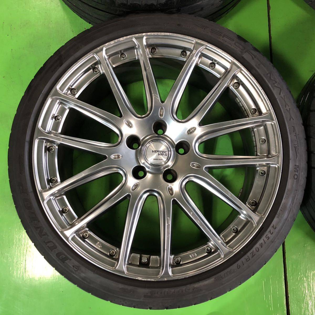 中古19インチ マナレイスポーツ ヴァーテックVR5 7.5Jx19 19