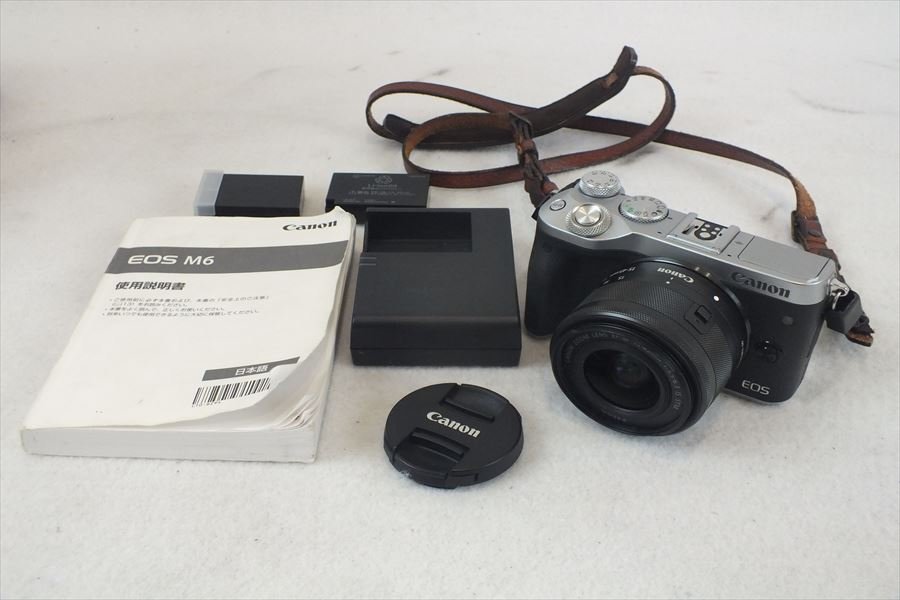 ☆ Canon キャノン EOS M6 ミラーレス一眼レフ 15-45mm 3.5-6.3 取扱説明書