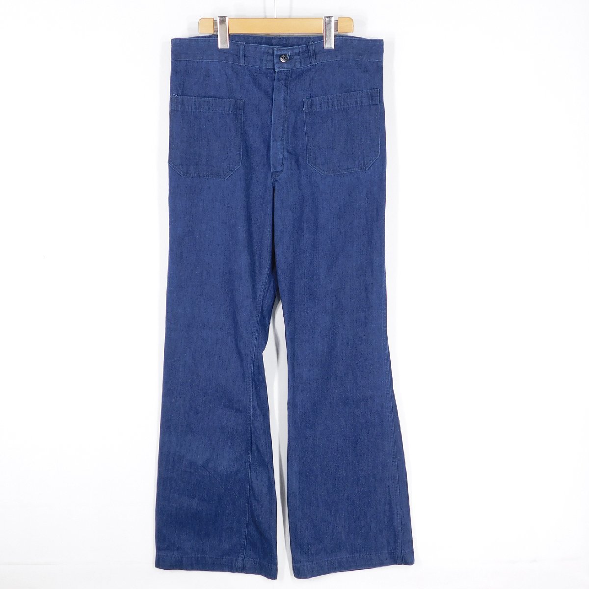70s 70年代 seafarer デニム セーラーパンツ USN 米軍実品 古着 1960
