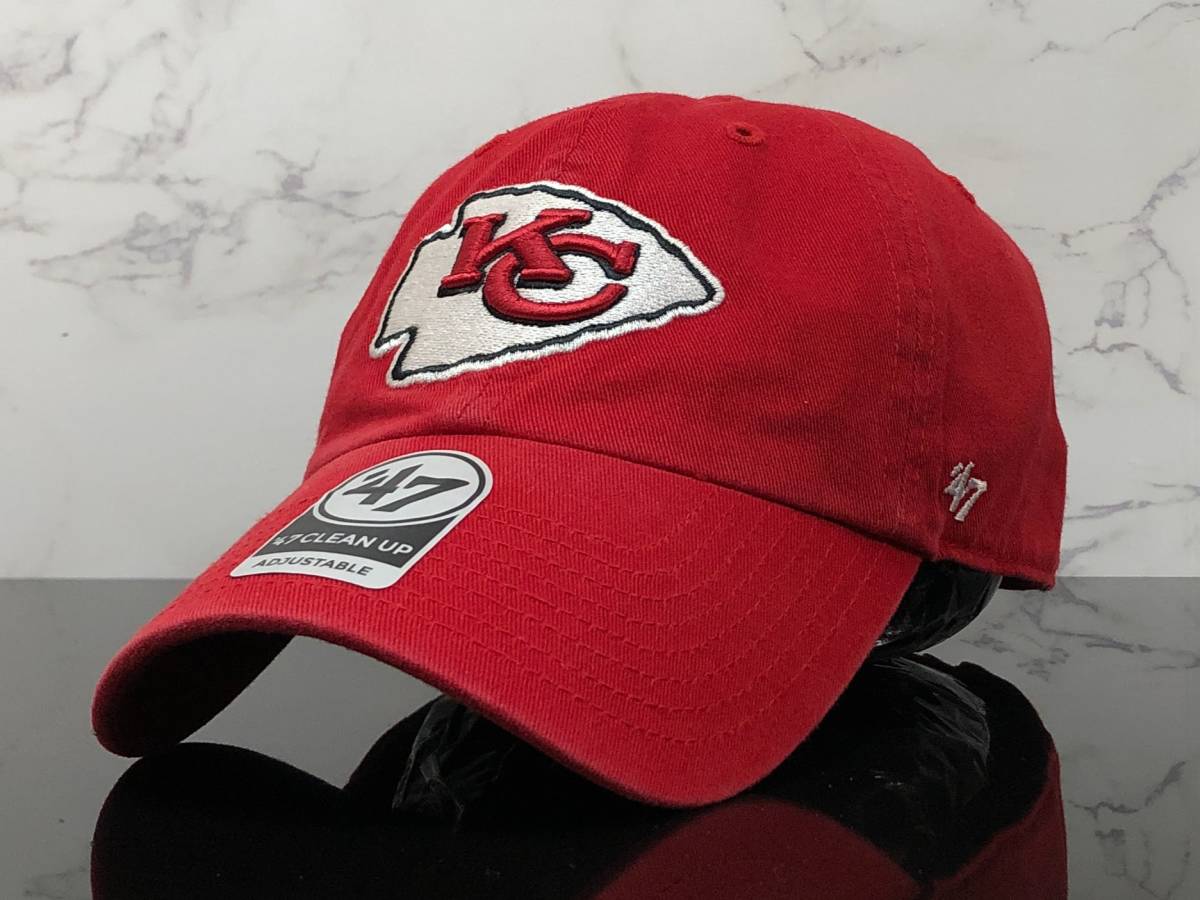 【未使用品】54V★’47BRAND ’47ブランド×NFL カンザスシティ チーフス Kansas City Chiefs コラボ キャップ 帽子 CAP《FREEサイズ》