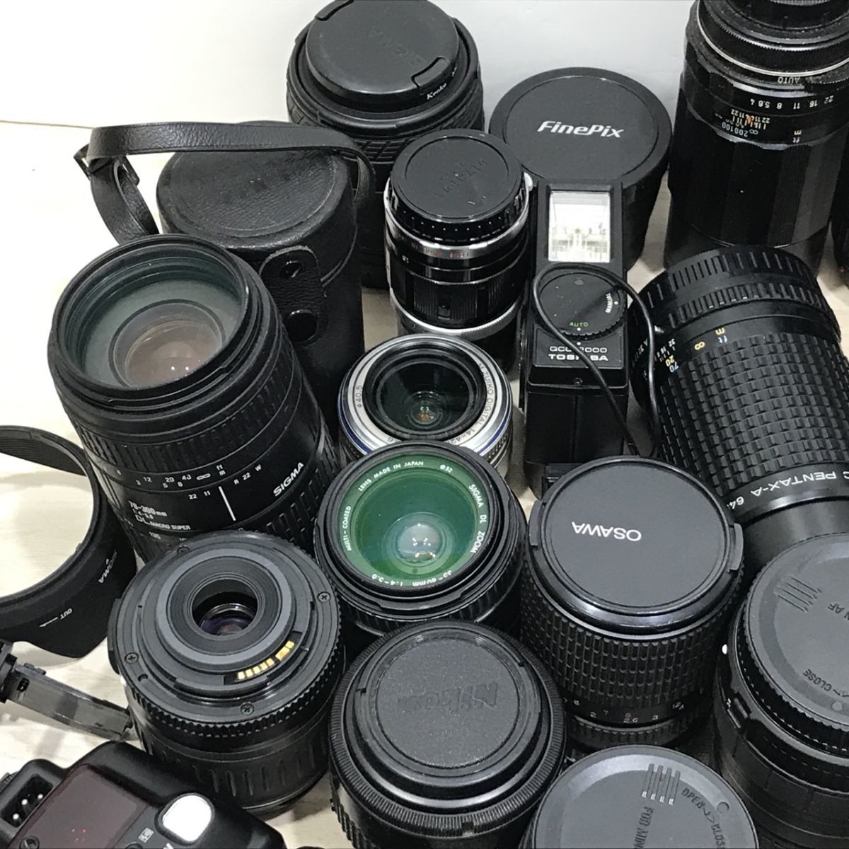 ジャンク品 カメラ周辺機器（レンズ・ストロボ 等） まとめて大量
