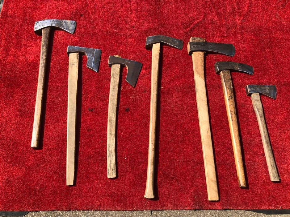 大工道具 斧 オノ オノ　土佐 在名あり　多数　まとめて　7点