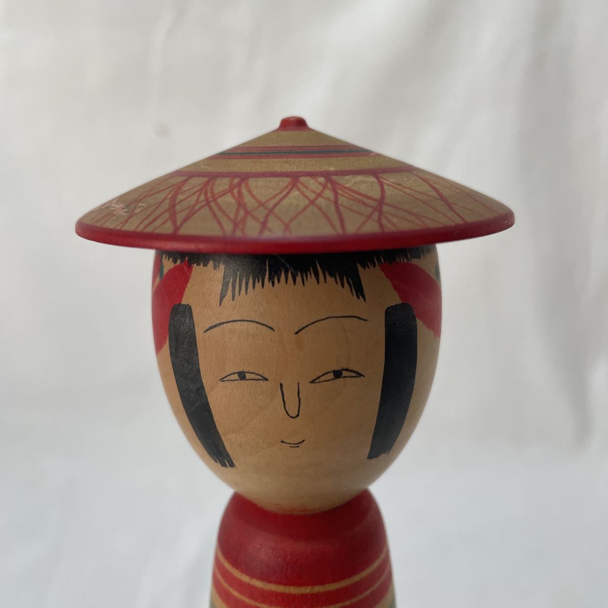 FK-9023 吉田多加志 創作 こけし 春日野 木彫民芸品など こけし3体