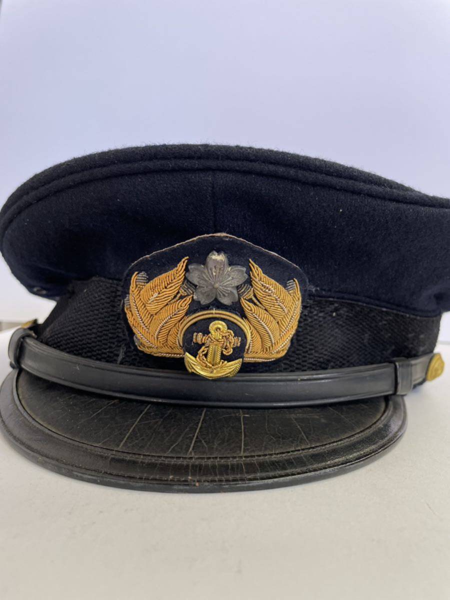 旧日本軍 海軍 制帽 帽子 旧日本海軍 士官 将校 尉官 軍帽 ミリタリー