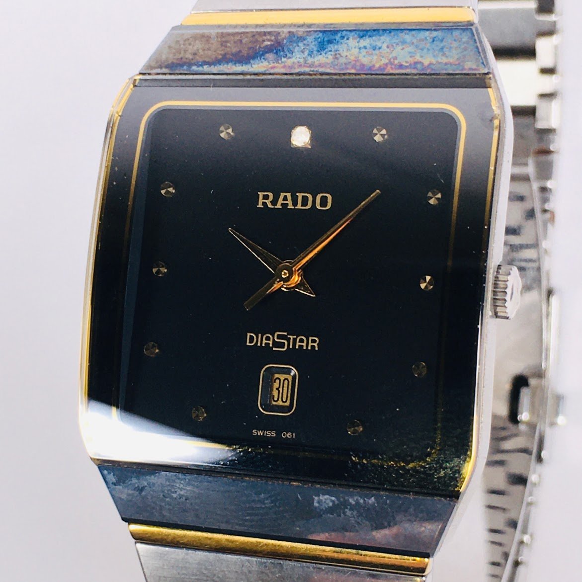 RADO ダイヤスター　129.0266.3 メンズ　腕時計　クォーツ ラドー RADO ダイアスター 129.0266.3 デイト スクエア クオーツ