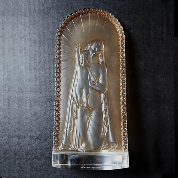ルネ・ラリック Vierge A | 立像・彫像 l'enfant à 「レリーフ：VIERGE