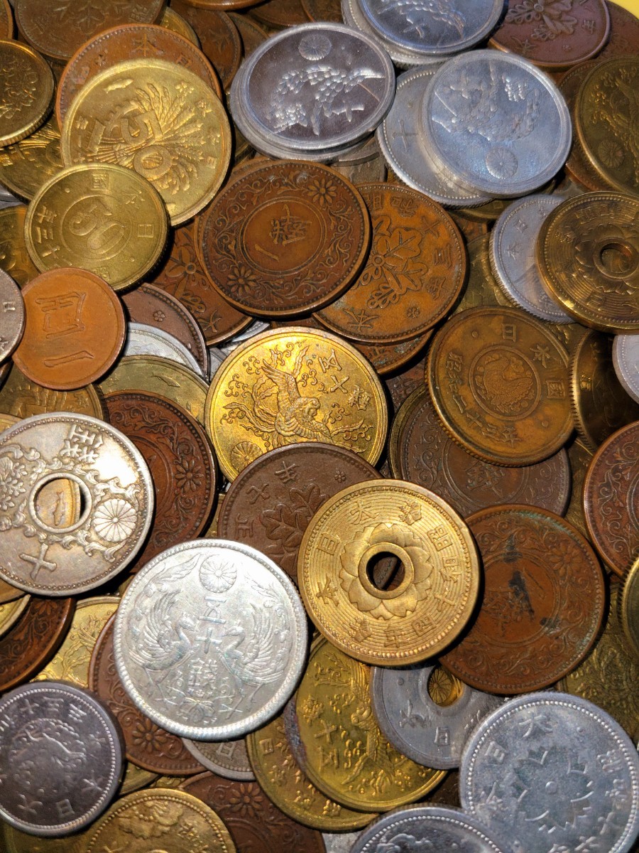古銭 銅貨黄銅貨青銅貨ニッケル貨錫貨アルミ貨など大量 3.6㎏ NO.63