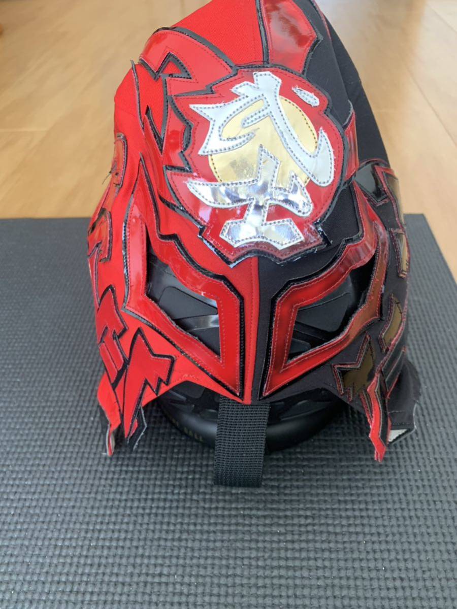 プロレスマスク BUSHI 新日本プロレス 赤黒 ルチャ BUSHI 新日本