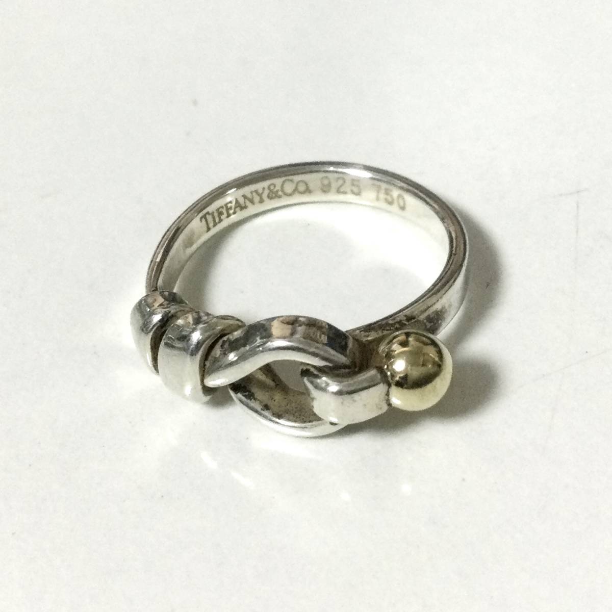 5505/3 183705 TIFFANY&Co ティファニー フック＆アイ リング 指輪 