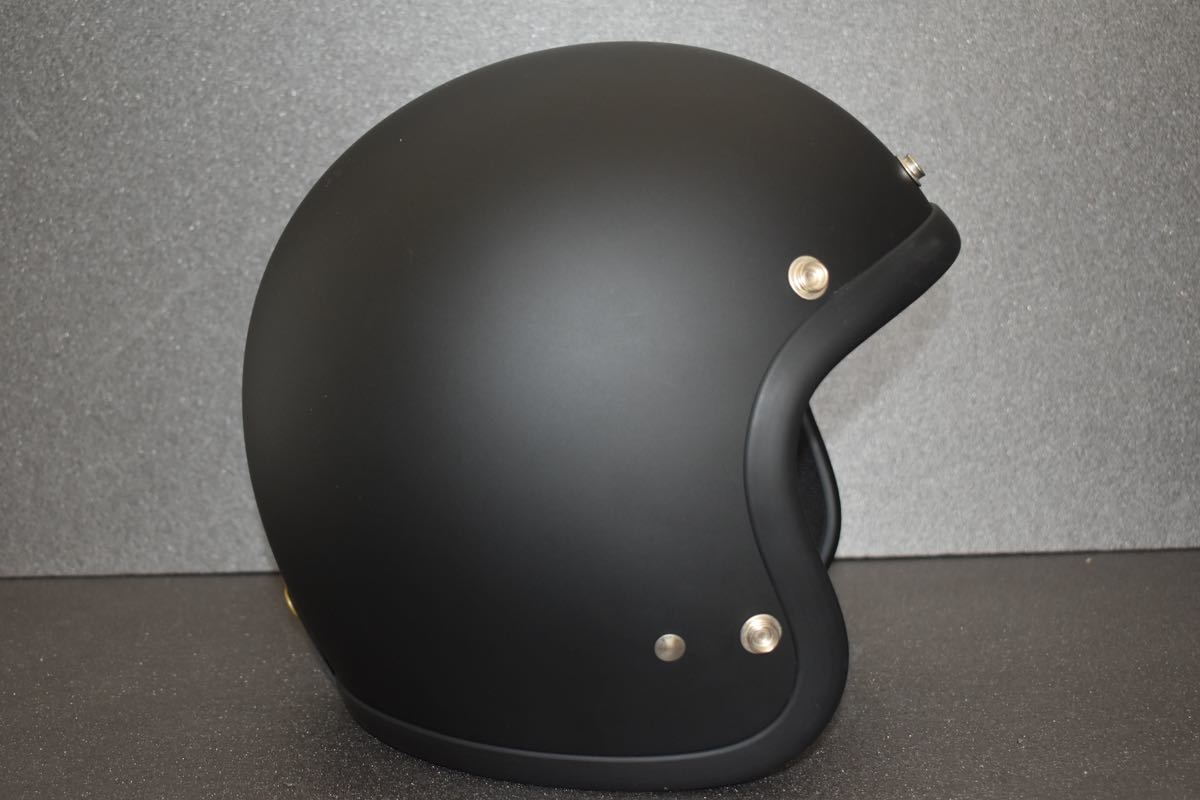 試着のみ] TT&CO スーパーマグナム 艶消しブラック ジェットヘルメット