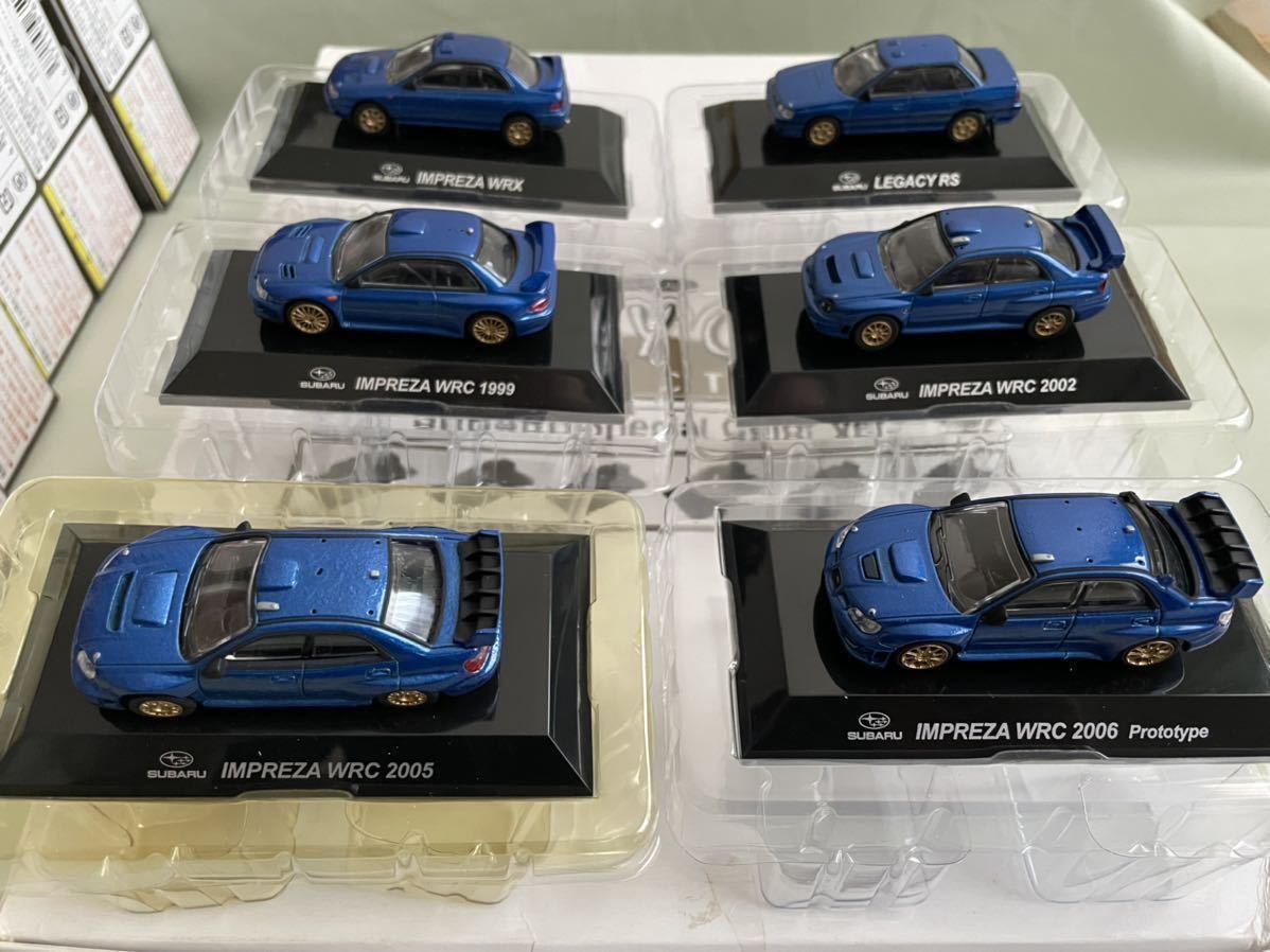 ラリーカーコレクション 全6巻セット N-033】【ジャンク品】 CM's 1/64 スバル ラリーカー コレクション