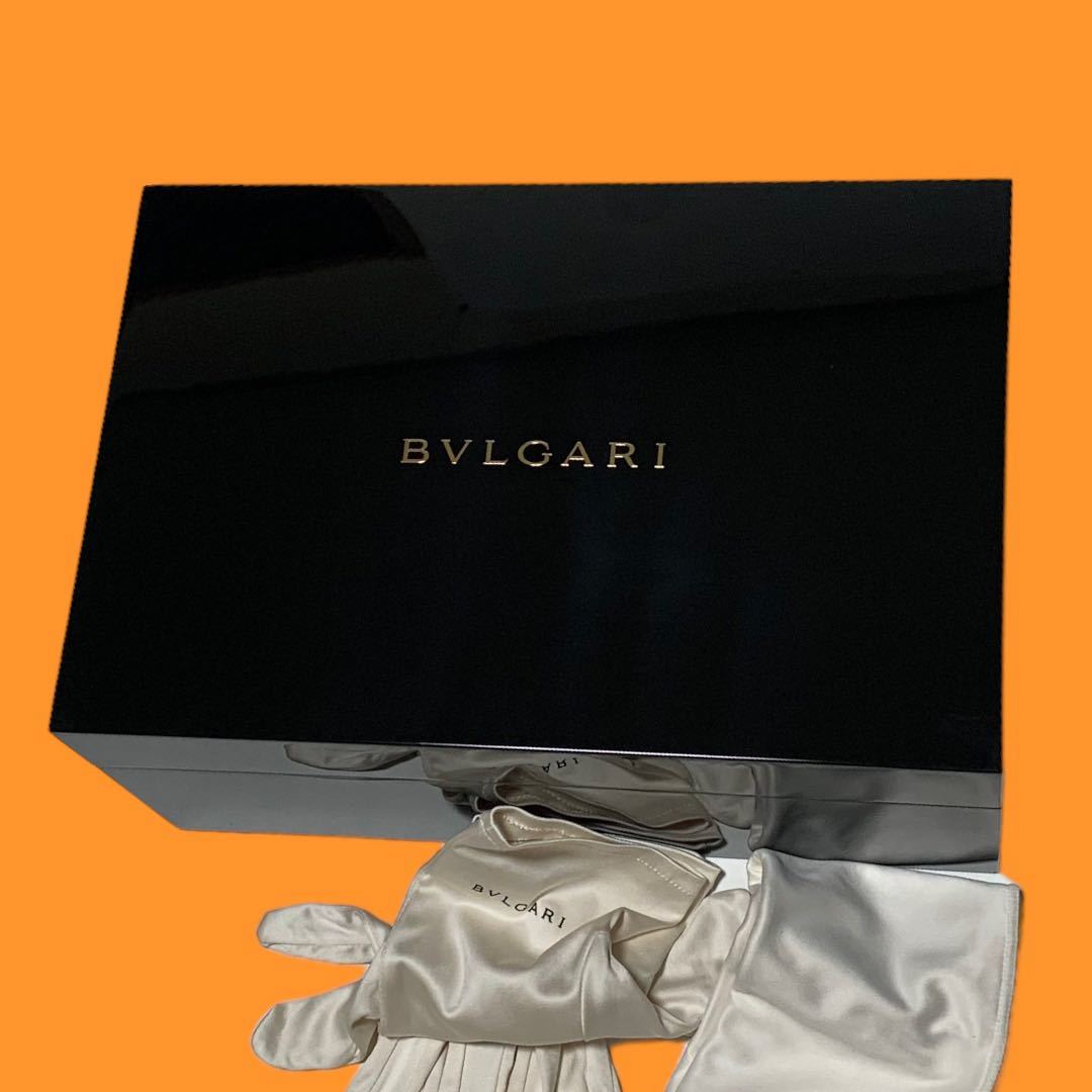 ブルガリ BVLGARI ジュエリーボックス 大 ブラック 鏡面仕上げ メンズ