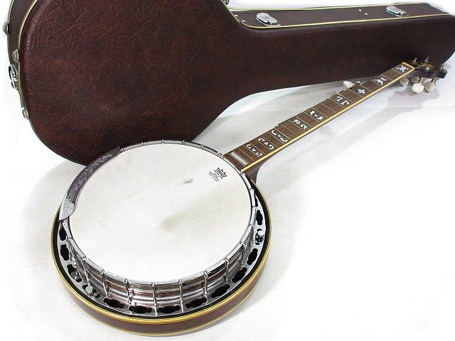 XP775 KASUGA バンジョー ケース付 品番不明 / カスガ 5弦 BANJO REMO 