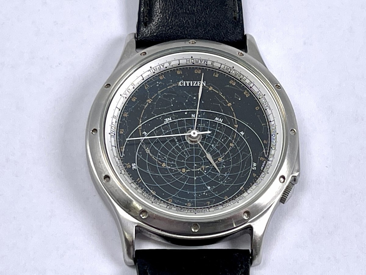 CITIZEN シチズン コスモサイン 4390-432606Y 回転式 星座 天文 メンズ