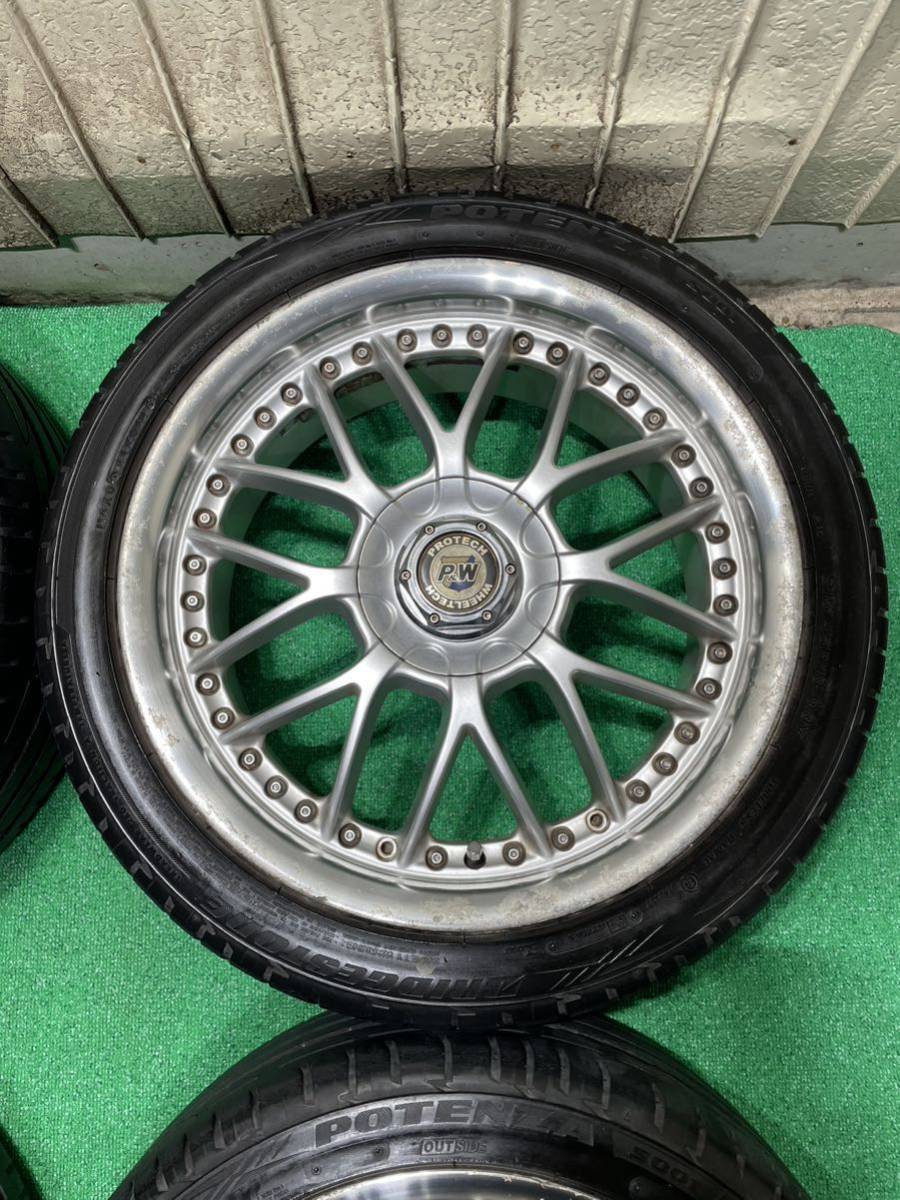 P&W PROTECHプロテックWHEEL-TECHメッシュ 18インチタイヤ ホイール4本 