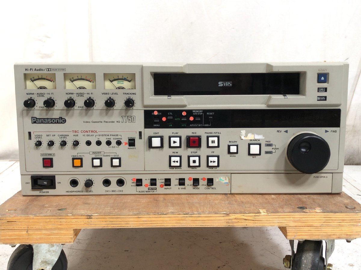 Panasonic パナソニック 業務用ビデオデッキ S-VHS AG-7750○E044M709