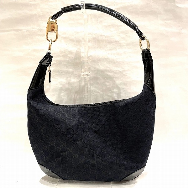 GUCCI グッチ GGキャンバス ブラック ゴールド金具 本物保証 超美品
