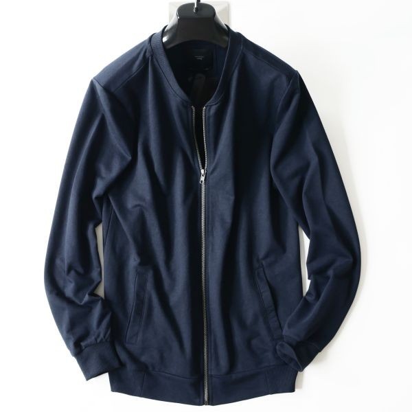pi121●イタリア ナポリ街着ブランド●コットンニットブルゾン●XL