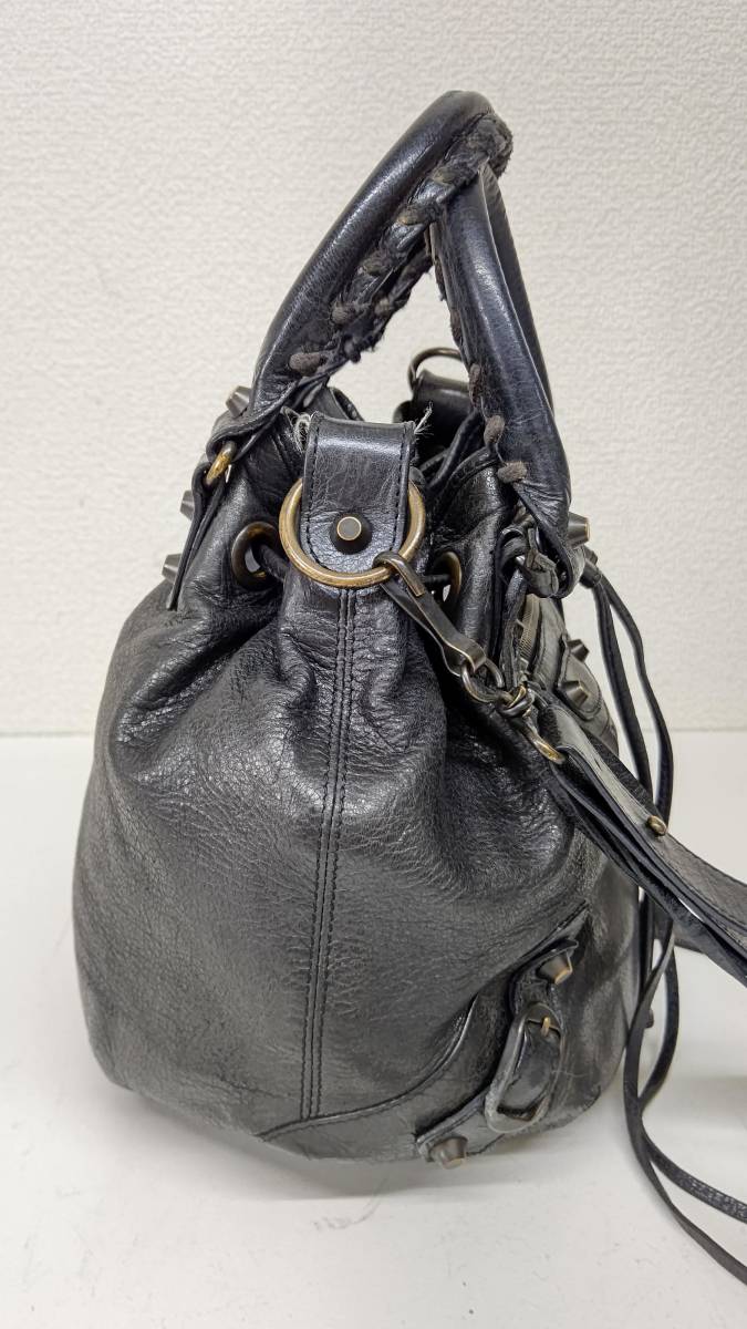 バレンシアガ クラシック ミニポンポン ハンドバッグ 2way BALENCIAGA/バレンシアガ クラシックミニポンポン 2WAY ハンドバッグ