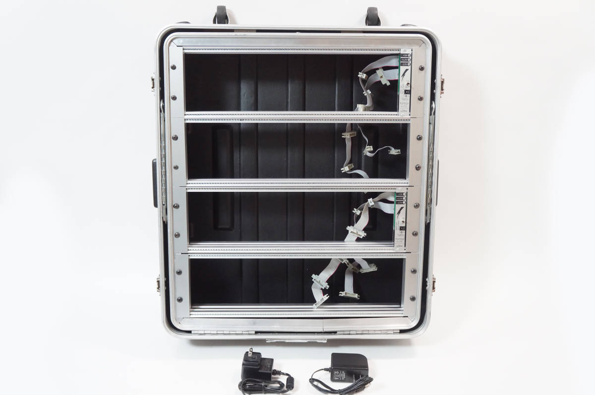 MDLR Eurorackcase 12U 104HP モジュラーシンセ ケース モジュラーシンセサイザー 持ち運び可能電源ケース 84HP x 4段 合計