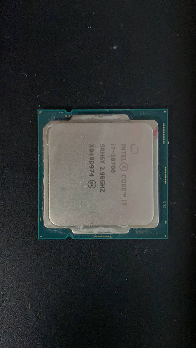 Intel I7 10700 LGA 1200 中古分解品 BIOS起動確認 社内管理番号F12