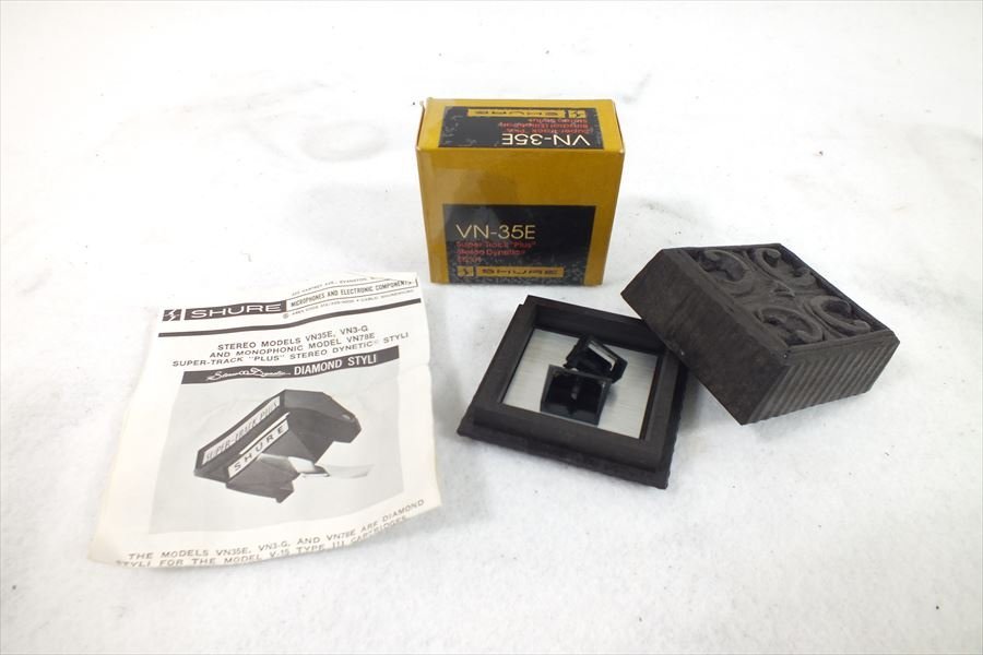 □ SHURE シュアー VN-35E 交換針 取扱説明書 元箱 中古 現状品 230506Y3094