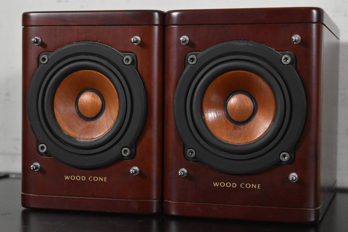 ジャンク★Victor ビクター スピーカーペア WOOD CONE SP-EXAK1