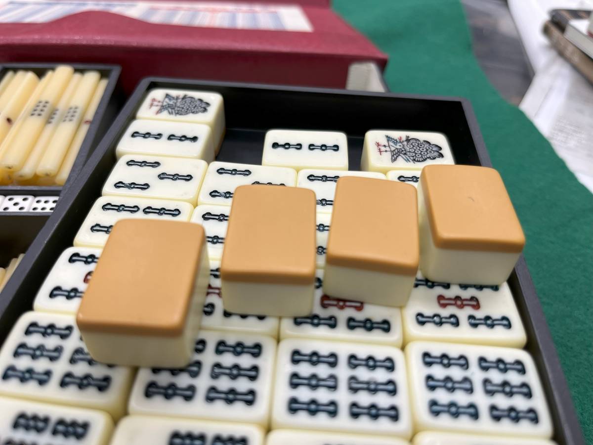 正規品，人気 任天堂 最高級の麻雀牌（竹牌） ＋ 麻雀（樹脂牌） +