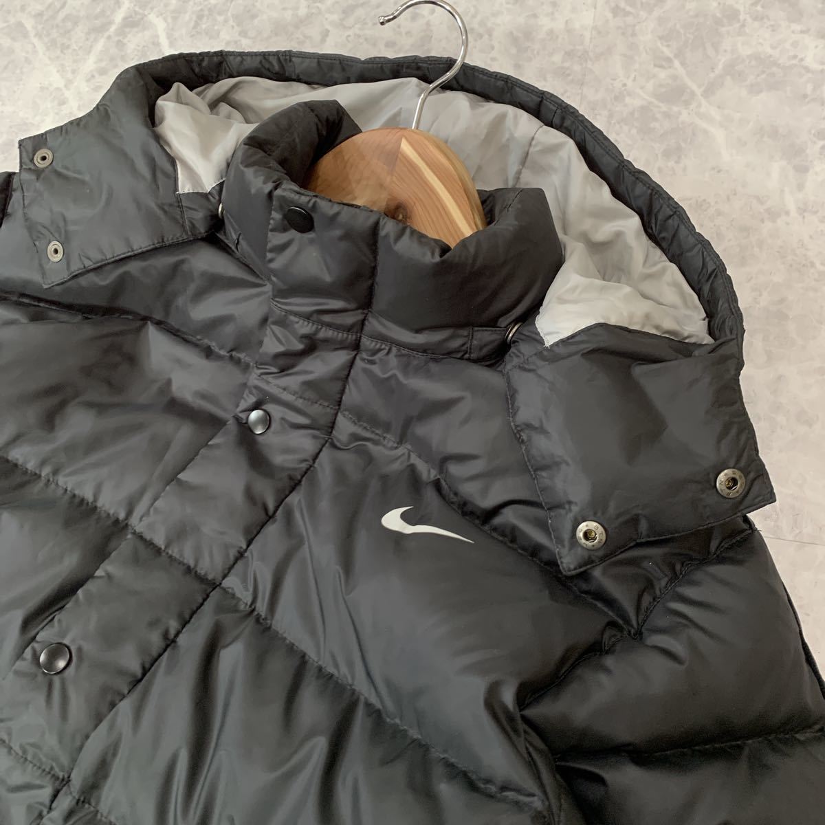 C 保温性抜群 大きいサイズ NIKE ナイキ 中綿 フード付き ダウンコート 