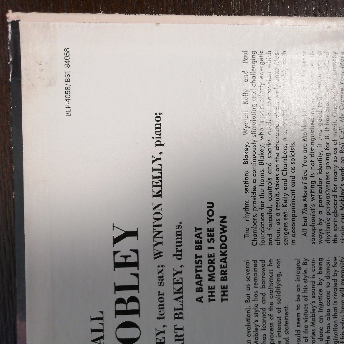 US RVG van gelder刻印 Hank Mobley ハンク・モブレー ROLL CALL record レコード LP アナログ vinyl JAZZ bluenote ブルーノート_3