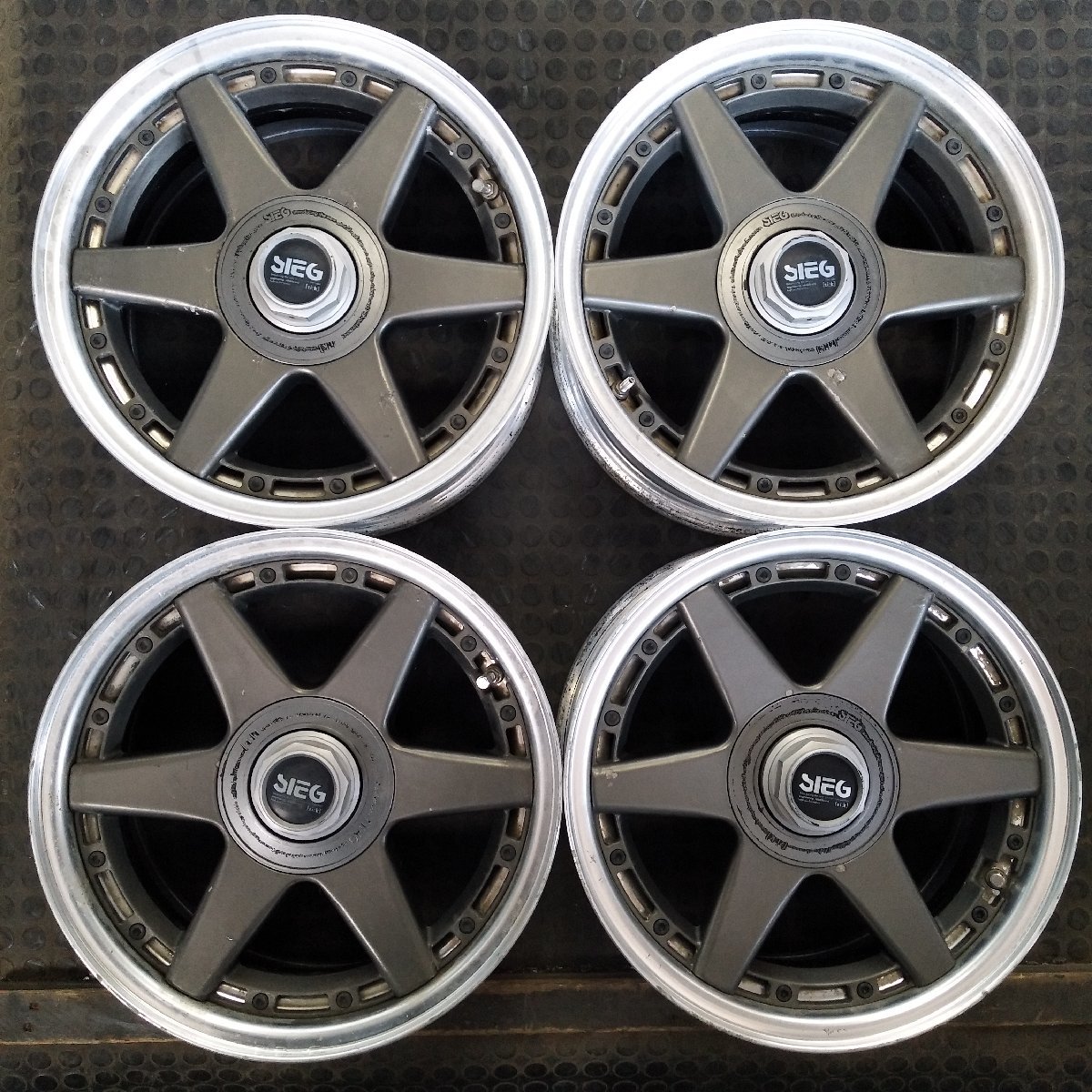 【直接引取限定】15インチアルミホイール 5穴 PCD114.3 6J 4本 直接引取限定】15インチアルミホイール 5穴 PCD114.3 6J 4本 直接引取