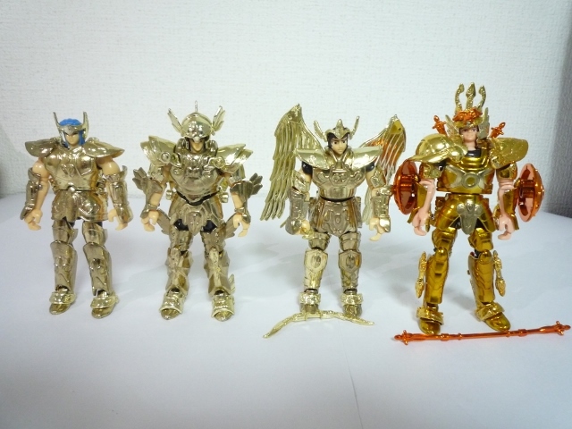 ★聖闘士聖衣大系 アクエリアスカミュ・ピスケスアフロディーテ・サジタリアスアイオロス・ライブラ童虎/黄金聖衣/香港バンダイ版★