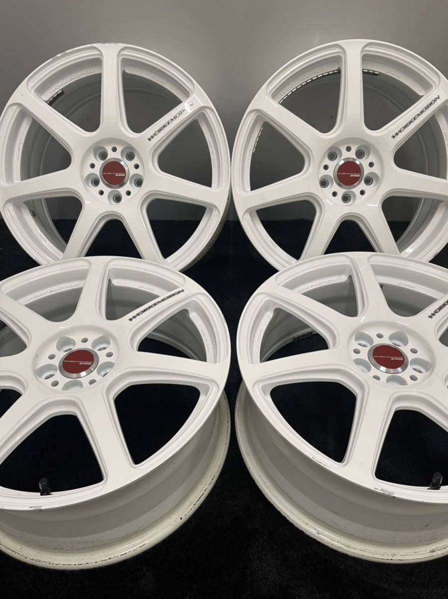 WORK EMOTION EMT-T7R 18インチ 7.5J ＋47 100 5H 4本 アルミホイール エモーション