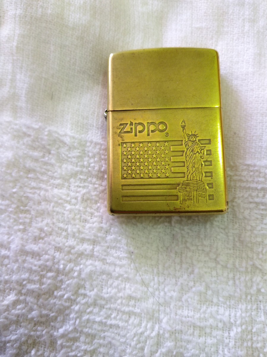  ジッポ ソリッドブラス 自由の女神 1997年 ZIPPO 金色(その他)｜売買されたオークション情報、yahooの商品情報をアーカイブ公開 - オークファン Zippo