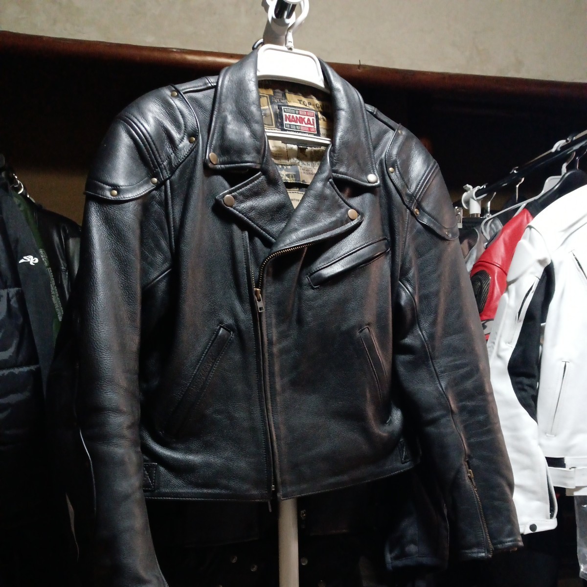 南海部品 ナンカイ レザー ジャケット パンツ バイクウエア、装備 男性