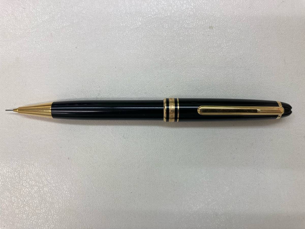 【高級筆記具】MONT BLANC(モンブラン)　マイスターシュテュック(MEISTERSTUCK) シャープペンシル 0.5mm ブラック×ゴールド　