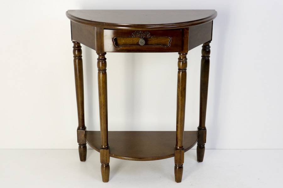 ★D&Y YOSHIKAWA★マンゴー材 ハーフムーン コンソールテーブル★ GP-603M★573v08