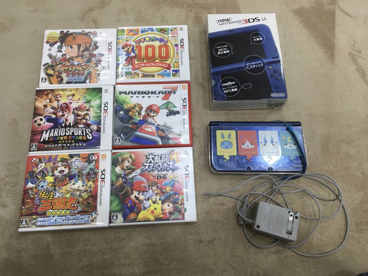 ニンテンドー3DS LL 本体 ソフトセット メタリックブルー ゲーム