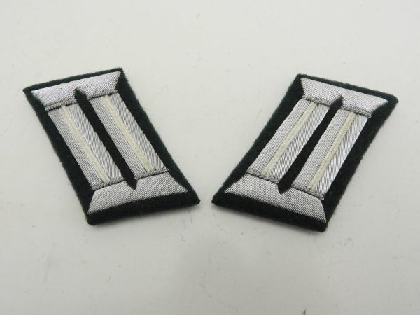ドイツ軍 襟章 WW2 左右 レプリカ 歩兵 将校 階級章 歩兵 方面本部