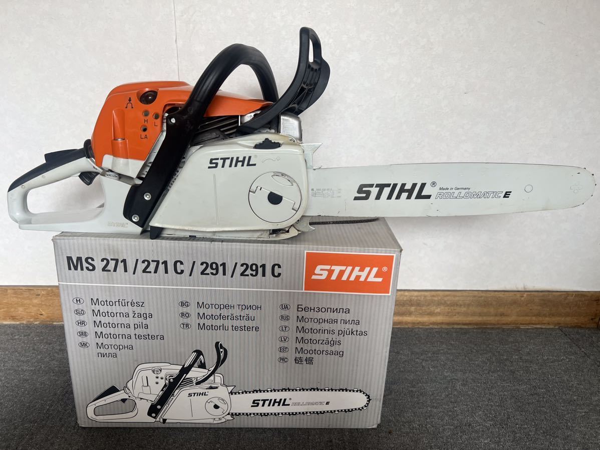 スチールSTIHL エンジンチェンソー M271C-BE 50.2cc 新品替え刃付き