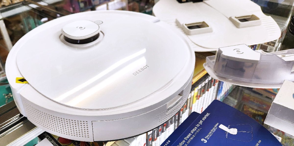 美品・動作良好 ECOVACS (エコバックス) ロボット掃除機 2022年製 DEEBOT T9+(DLX13-54/CH1918)振動式パワフル水拭き/自動ゴミ回収 | ECOVACS エコバックス エコバックス(ECOVACS)のロボット掃除機 お掃除ロボットの通販 掃除機としての基礎力が高く