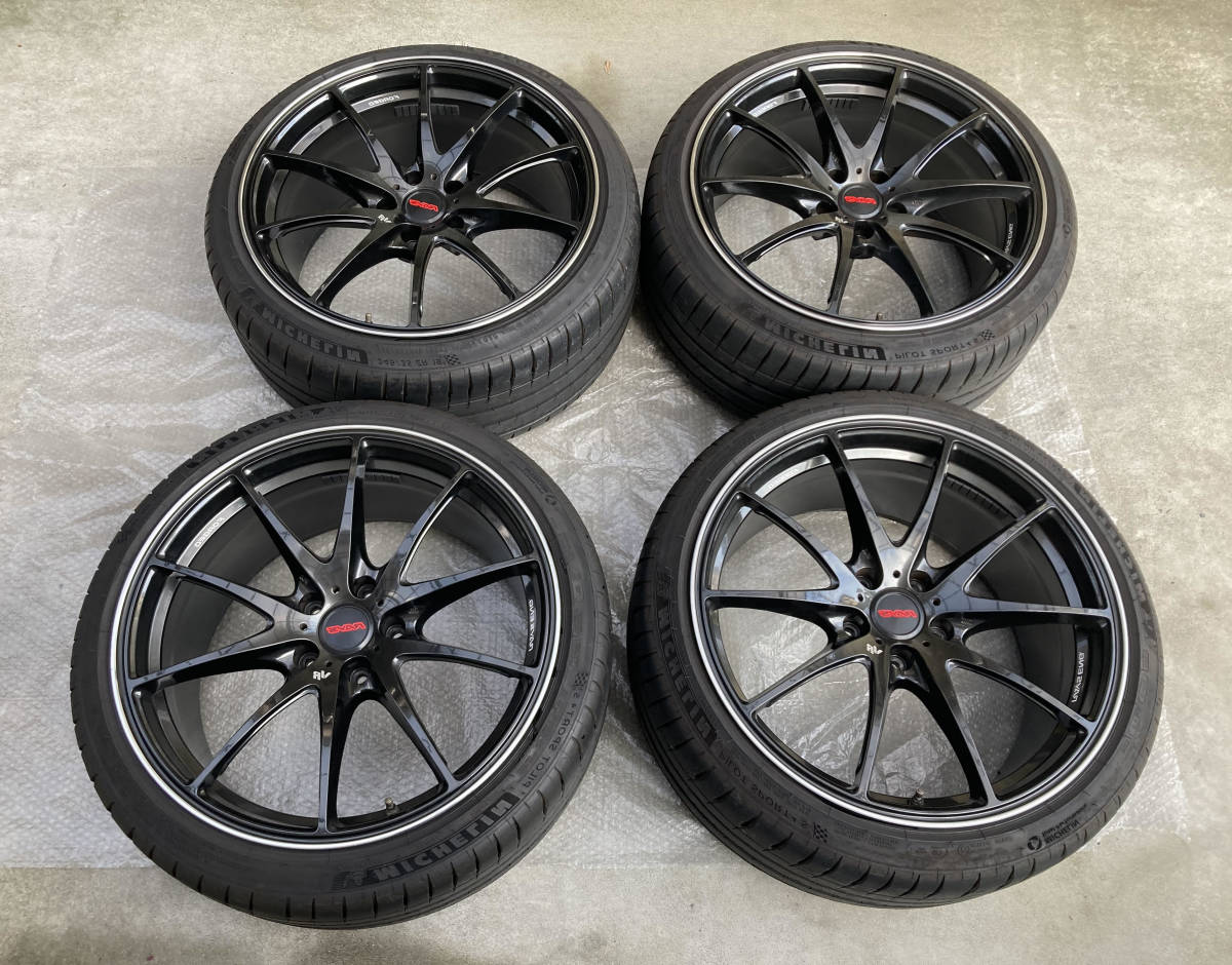 希少品】RAYS VR G25 19インチ 9.5J +45 114.3 5H ホイールタイヤ 4本