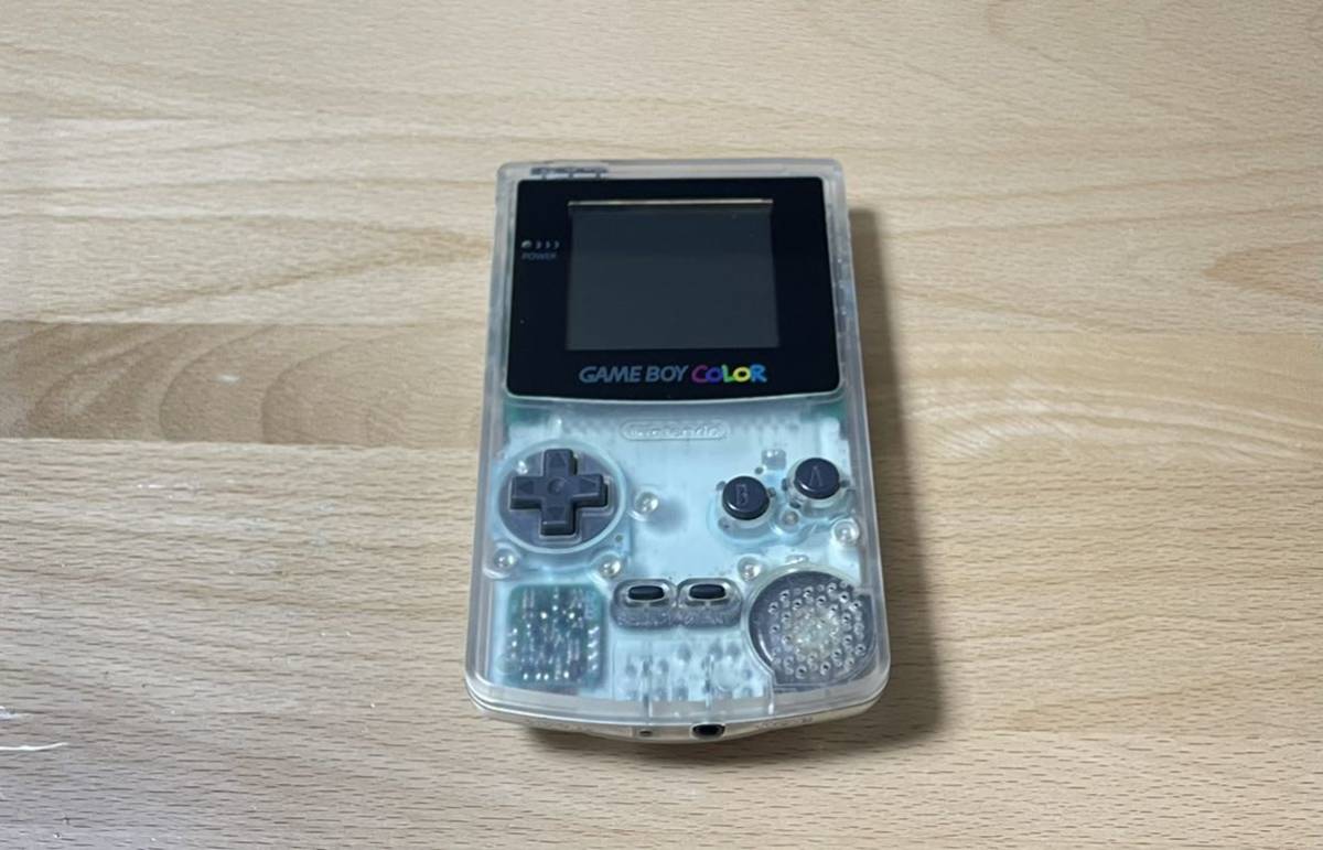 美品 GBC 本体 クリア 動作確認済み ゲームボーイカラー GAMEBOY COLOR 