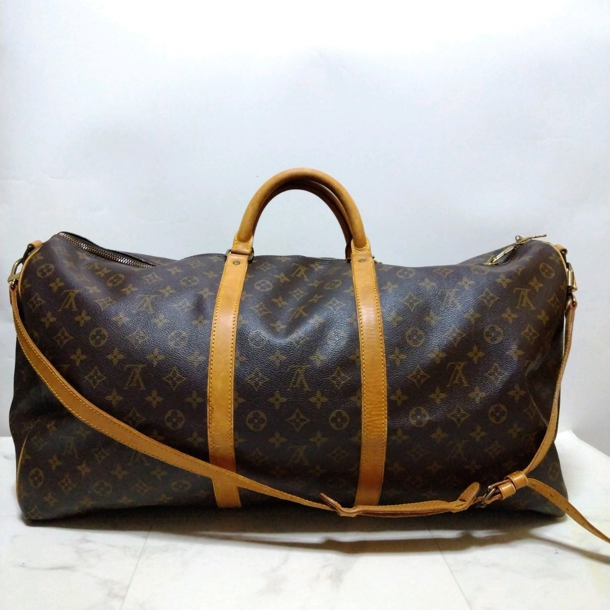 LOUIS モノグラム VUITTON ルイヴィトン ボストンバッグ バンド